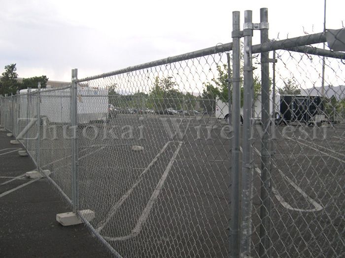 mesh fence and gate